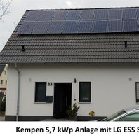 Kempen 5,7 kWp Anlage mit LG ESS Speichersystem