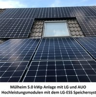 Mülheim a.d. Ruhr 5,0 kWp mit dem LG ESS System
